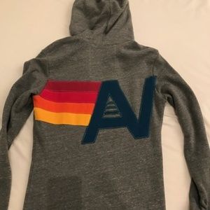 NEW Aviator Nation LOGO Hoodie XS Heather Grey